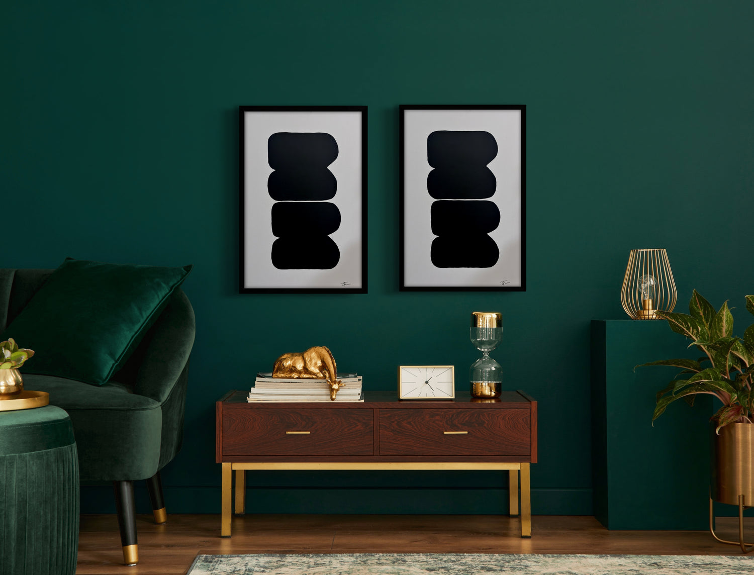 BLACK ONYX WALL ART 16.10" x 24.10"