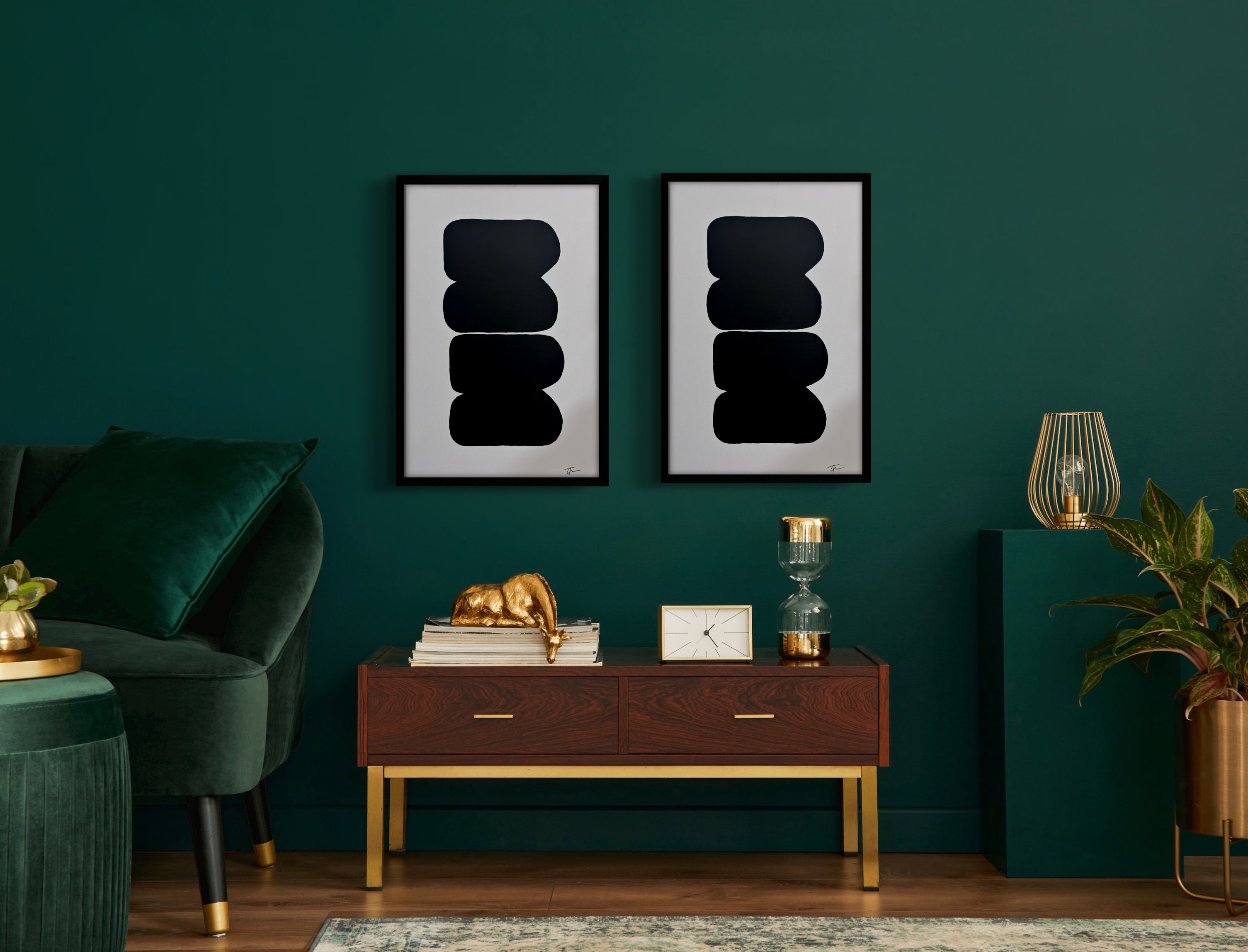 BLACK ONYX WALL ART 16.10" x 24.10"