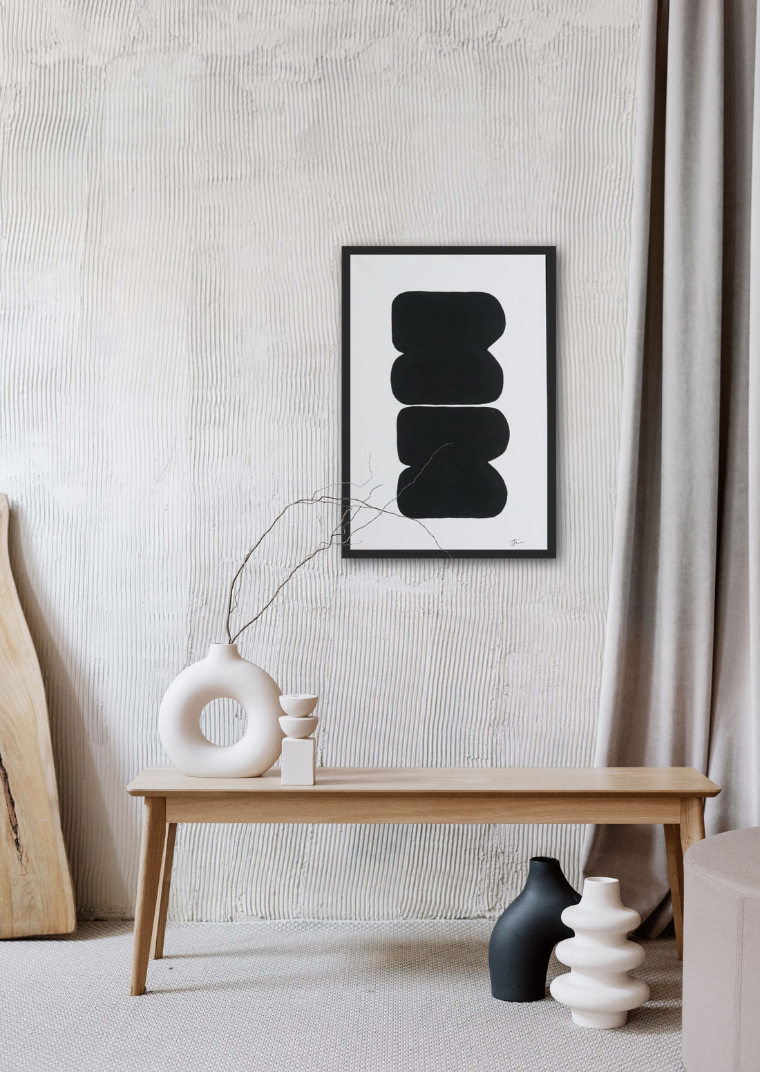 BLACK ONYX WALL ART 16.10" x 24.10"