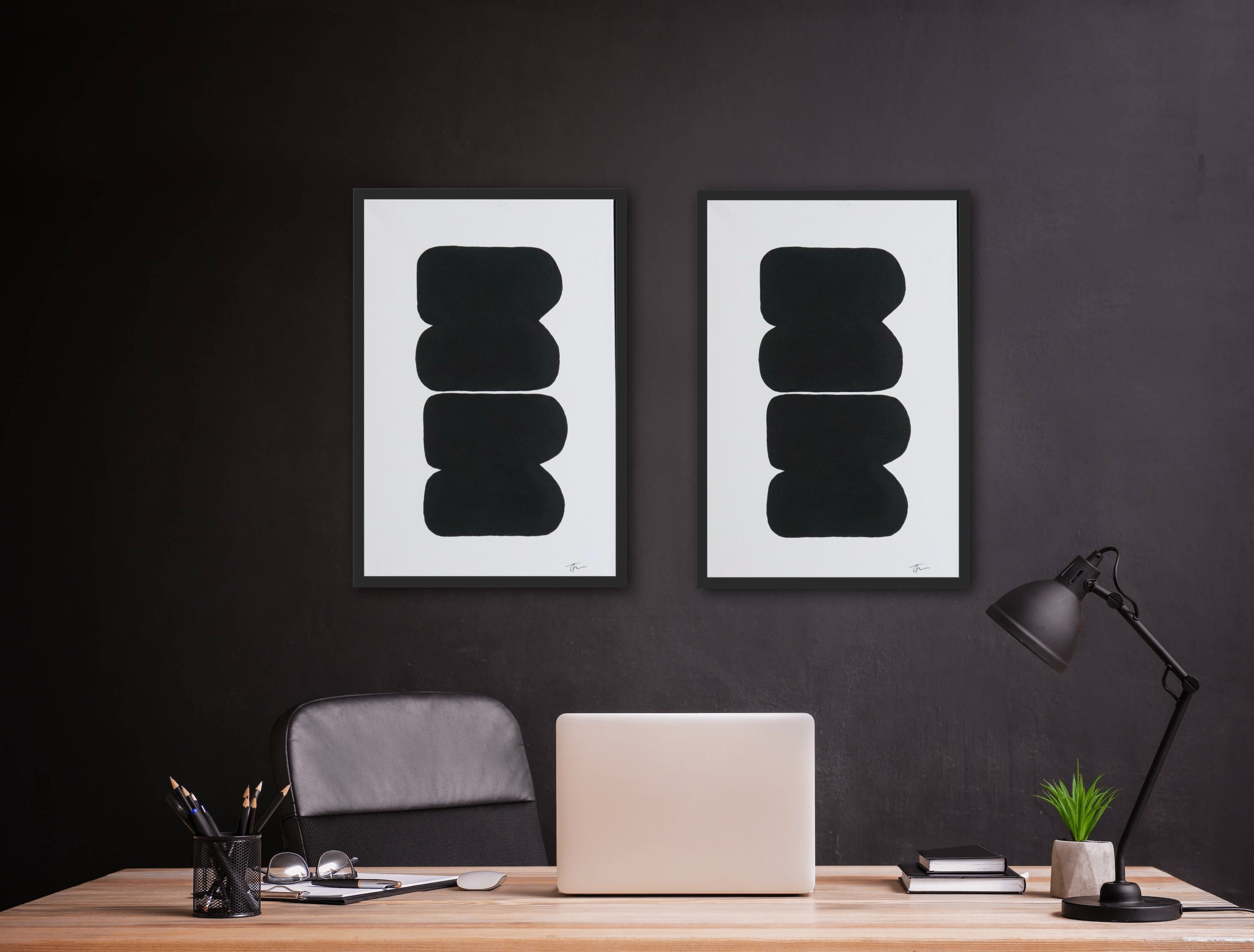 BLACK ONYX WALL ART 16.10&quot; x 24.10&quot;