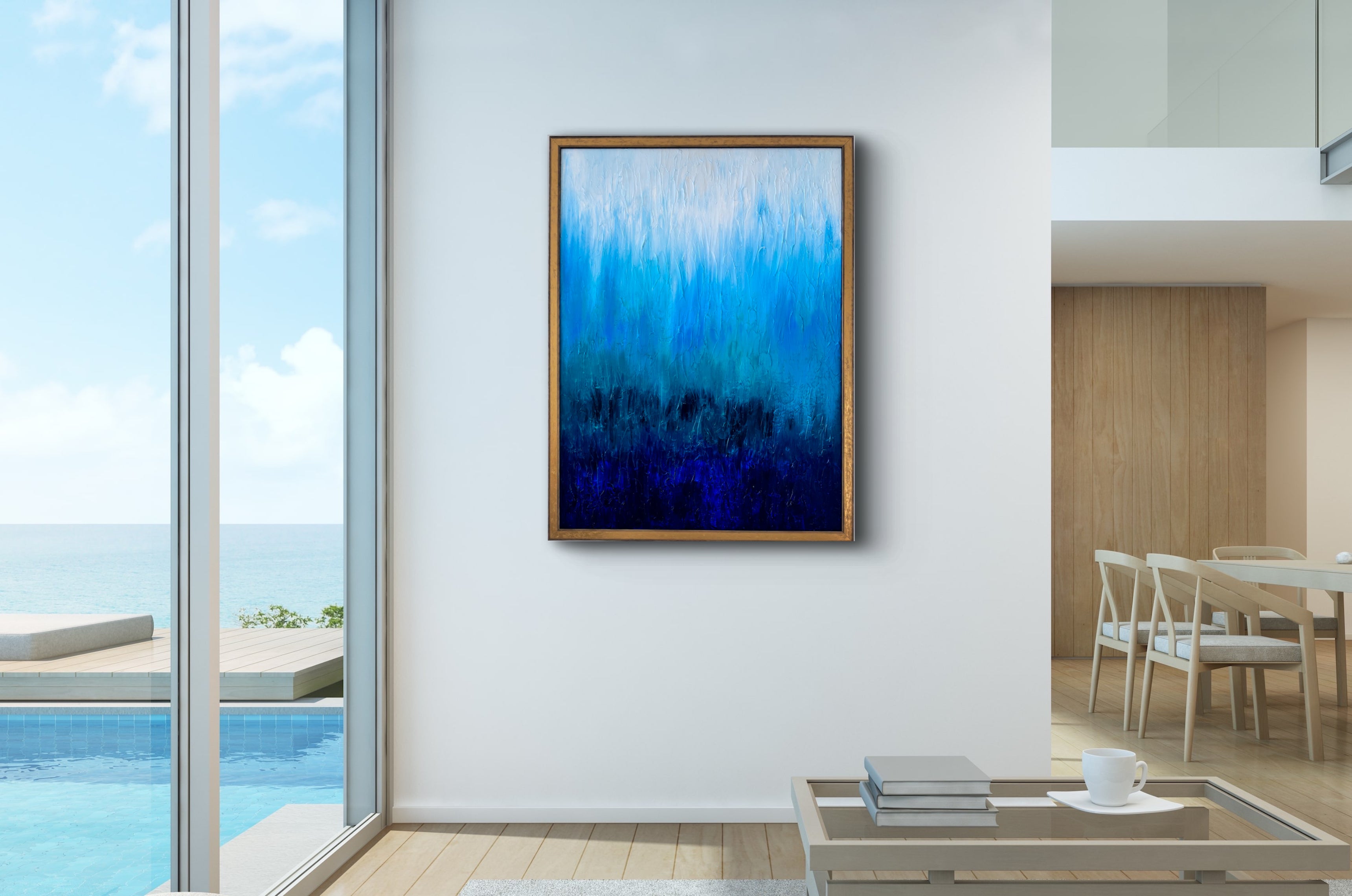 Blue Lagoons 31&quot; x 41&quot;