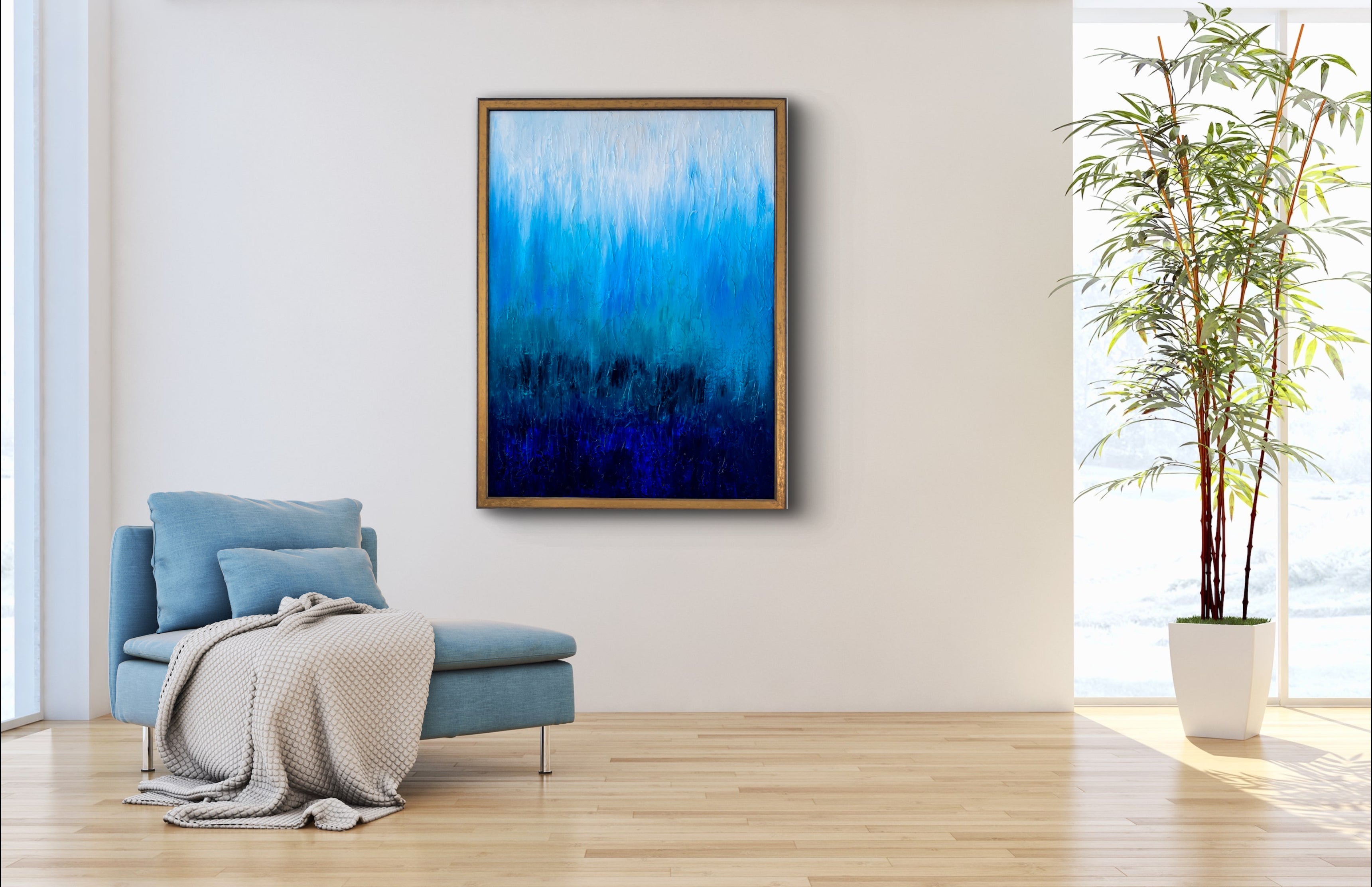 Blue Lagoons 31&quot; x 41&quot;