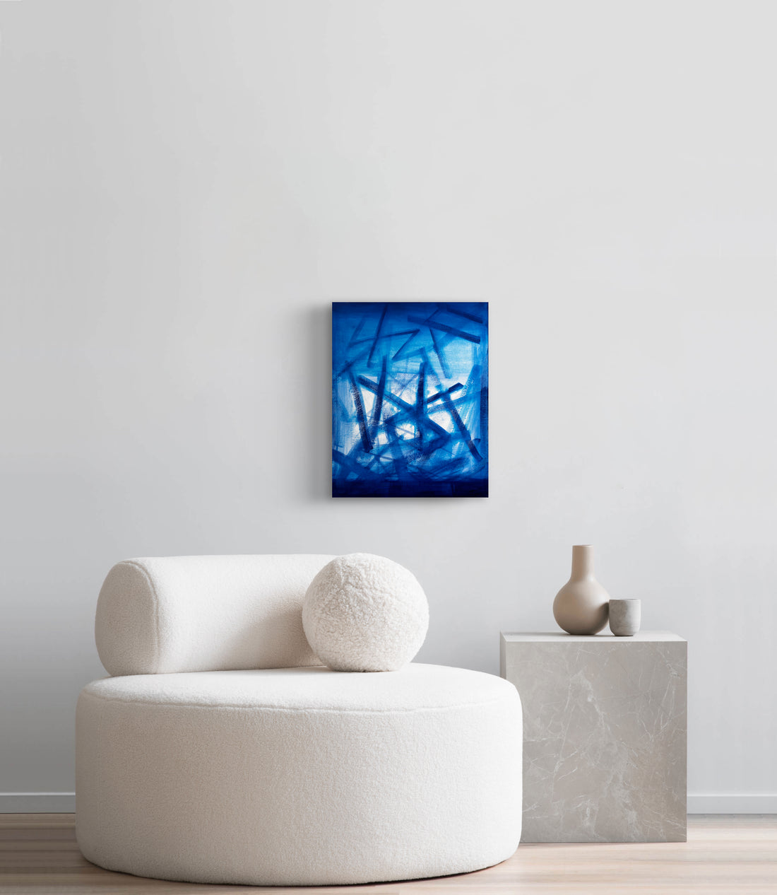 Abstract Blues 16"x20"